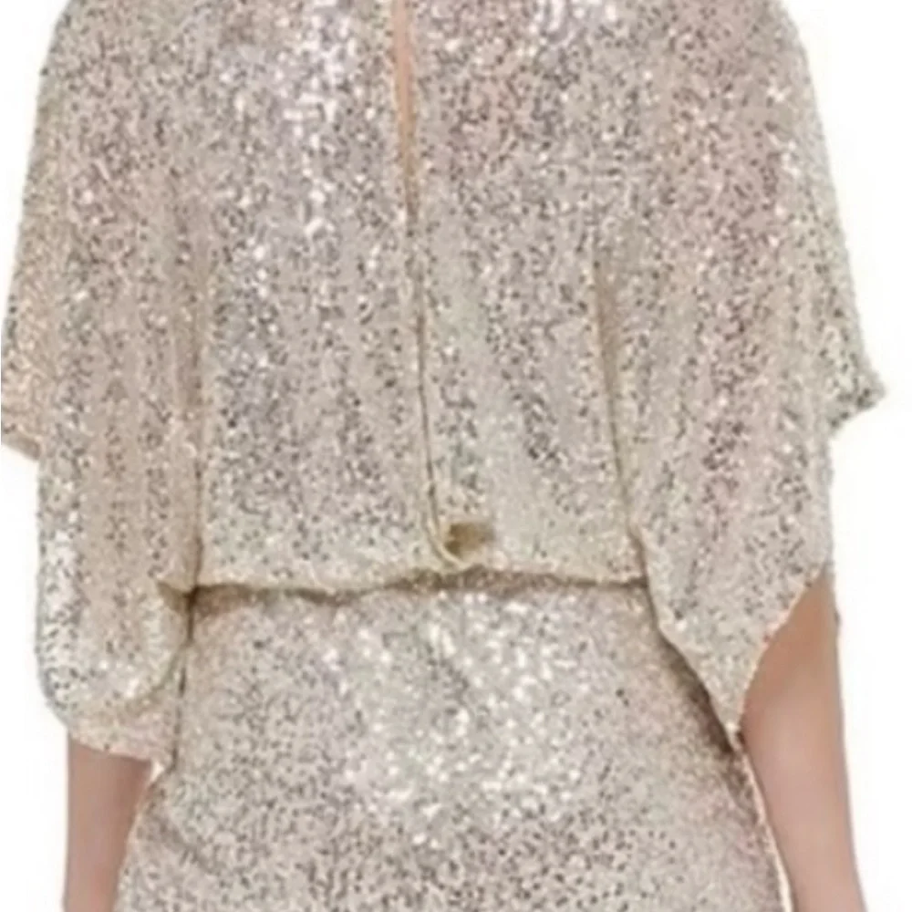 Jessica Howard Gold Sequin Dress - Picture 2 of 4